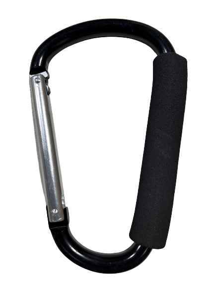 2 x CARABINER CLIPS, Heavy Duty Snap Hook Carabina Clip Key Ring, 8mm x  80mm
