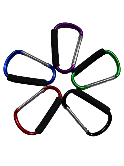 US 30/100Pcs Plastic Spring Clip Hook Climbing Carabiner Buckle Keychain  Clasp