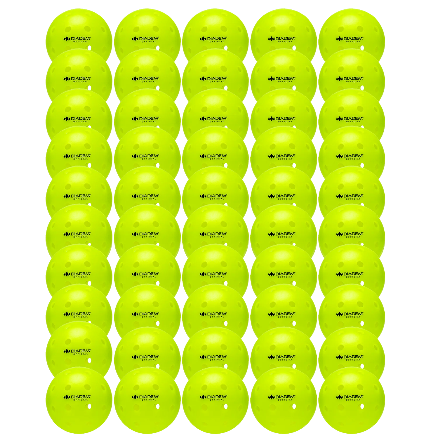 Diadem Balls 50 Balls Diadem Official Outdoor Pickleball Balls