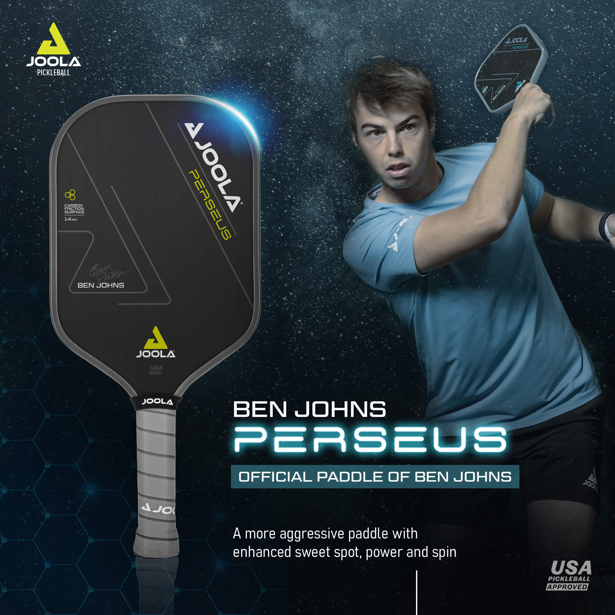 Joola Pickleball Paddles JOOLA Ben Johns Perseus CFS Pickleball Paddle