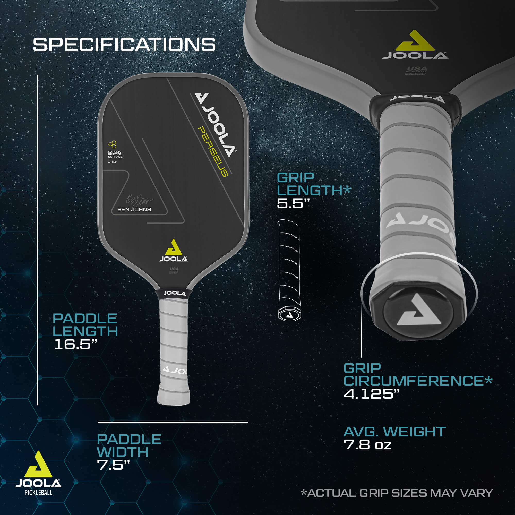 Joola Pickleball Paddles JOOLA Ben Johns Perseus CFS Pickleball Paddle