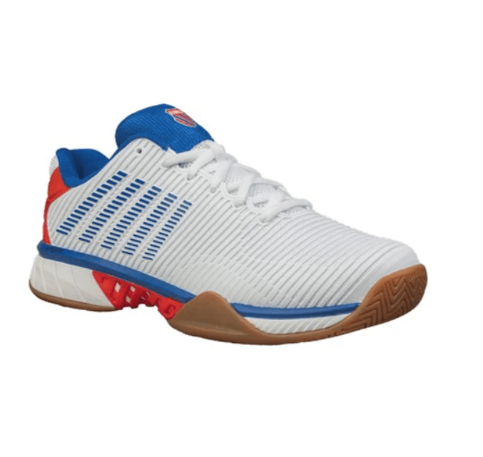 K-Swiss Shoes K-Swiss Hypercourt Express 2 White & Red Men's Indoor Court Shoes