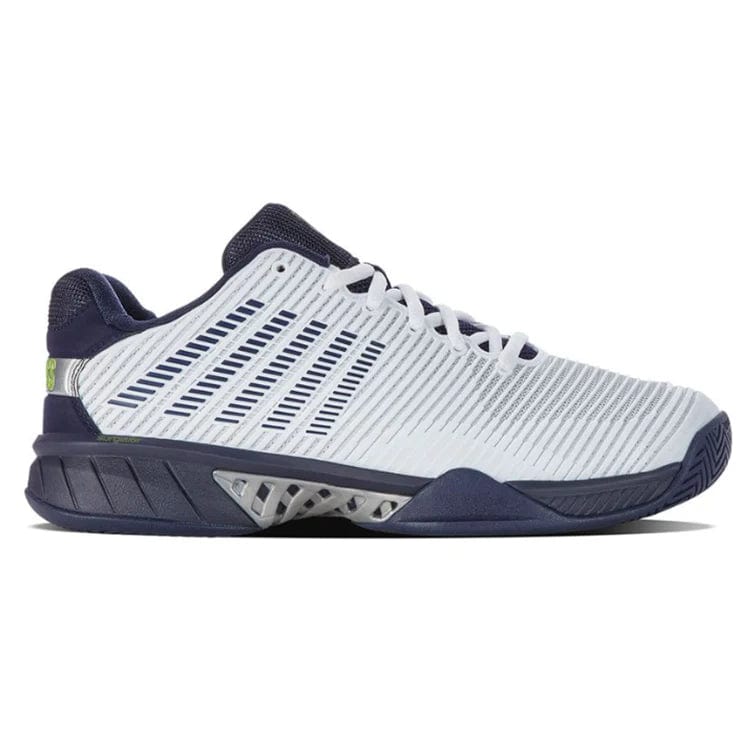 K-Swiss Shoes K-Swiss Men's Hypercourt Express 2 Pickleball Shoes (White/Peacoat/Silver)