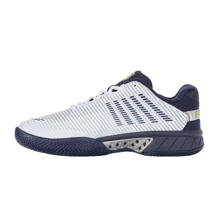 K-Swiss Shoes K-Swiss Men's Hypercourt Express 2 Pickleball Shoes (White/Peacoat/Silver)