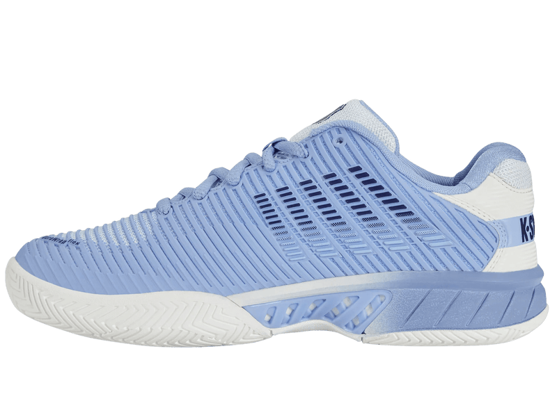 K-Swiss Shoes K-Swiss Women's Hypercourt Express 2 Wide Pickleball Shoes (BRIGHT WHITE/OPEN AIR/ESTATE BLUE)