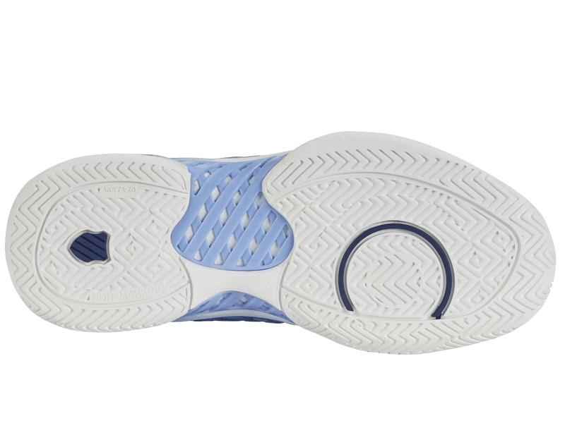 K-Swiss Shoes K-Swiss Women's Hypercourt Express 2 Wide Pickleball Shoes (BRIGHT WHITE/OPEN AIR/ESTATE BLUE)