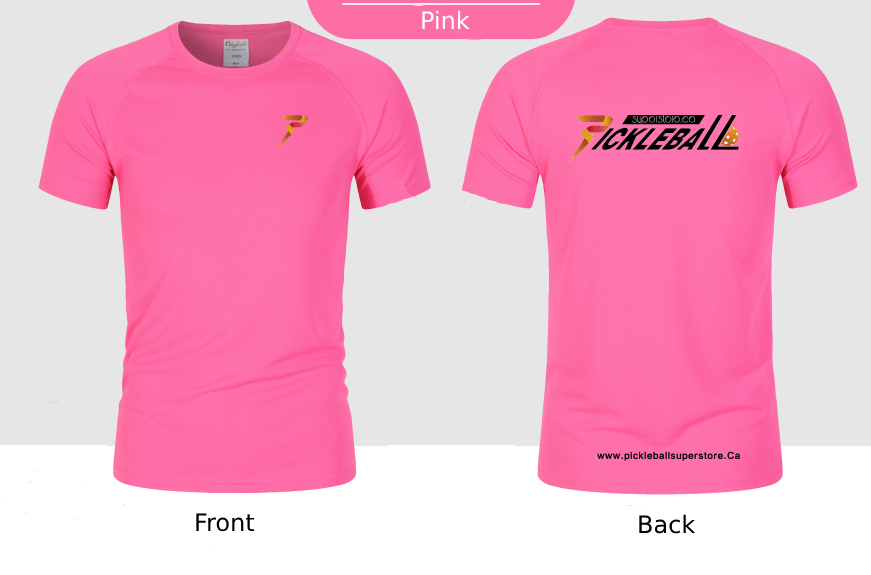 Pickleball Superstore Clothing Pink-Logo Back / XXS Women's Dry Fit Short Sleeve