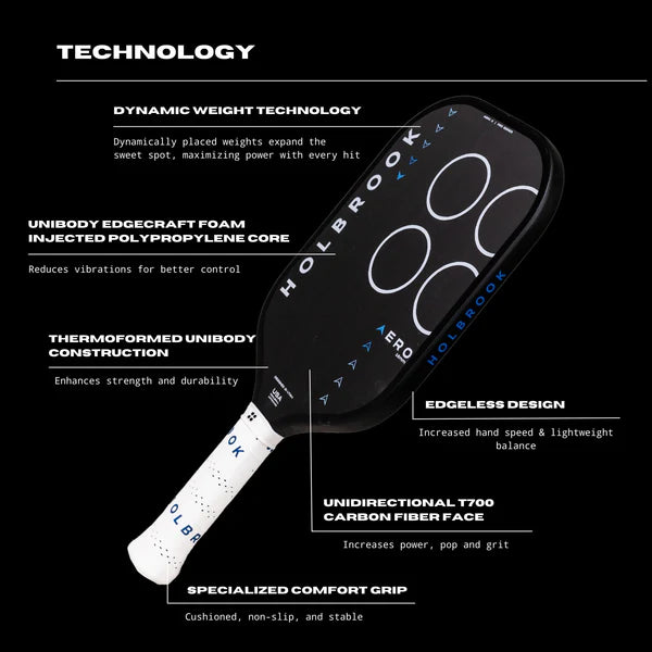 Holbrook Pro Aero X 16mm Pickleball Paddle