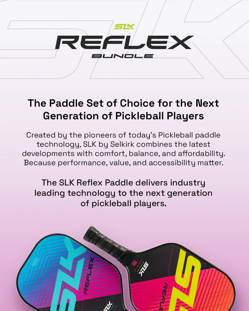 Selkirk Pickleball Paddles SLK Reflex Pickleball Bundle