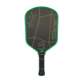 Six Zero Pickleball Paddles 16mm / Australian Green and Gold Six Zero Double Black Diamond Control