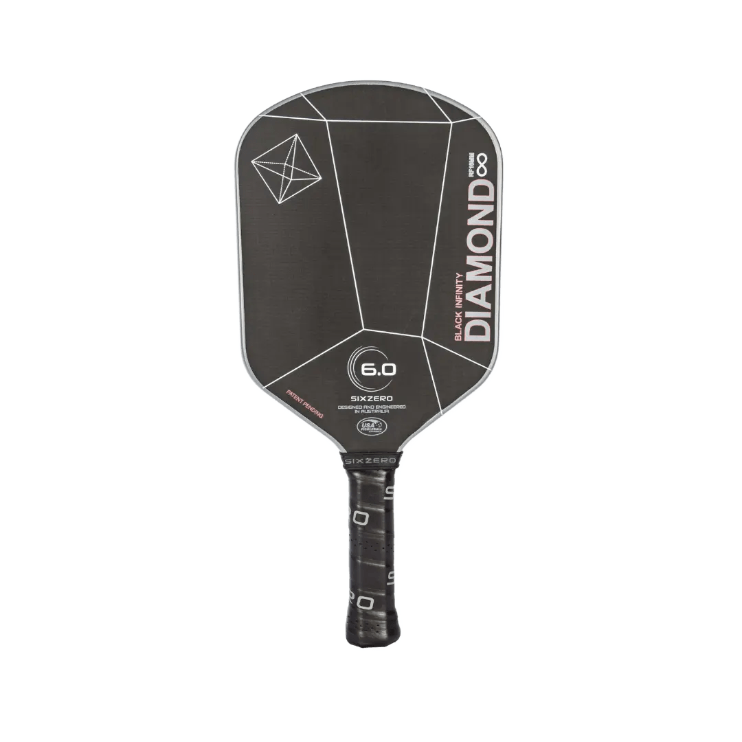 Six Zero Pickleball Paddles Infinity Edgeless Black Diamond Power