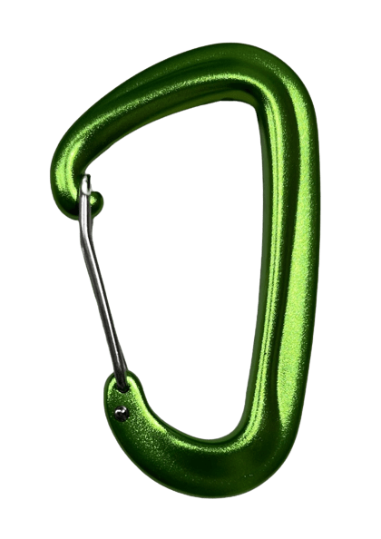 Aluminum Pear Shaped Locking Carabiner Clip Spring Snap Hook 25kn