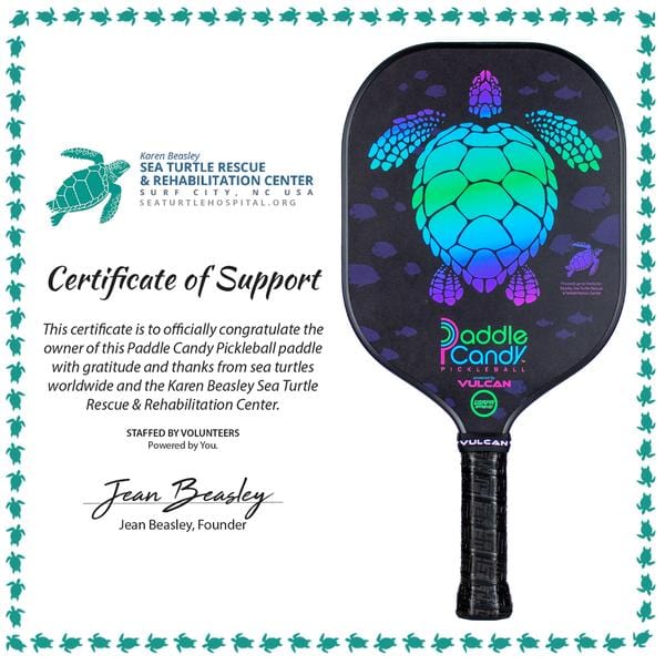 Vulcan Pickleball Paddles Vulcan Paddle Candy “Sea Turtle” Pickleball Paddle